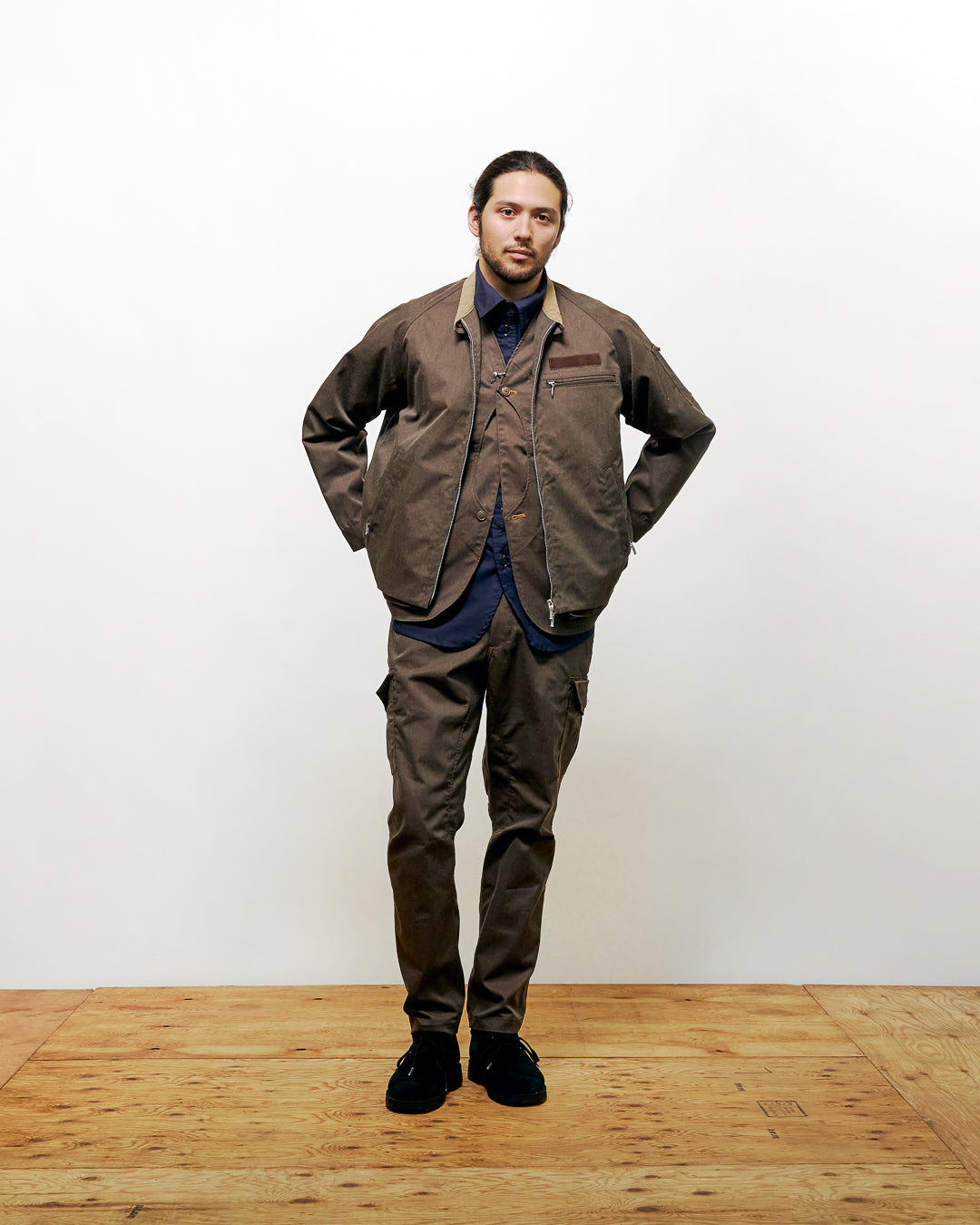 WORK TOP JACKET(AKA LINE)